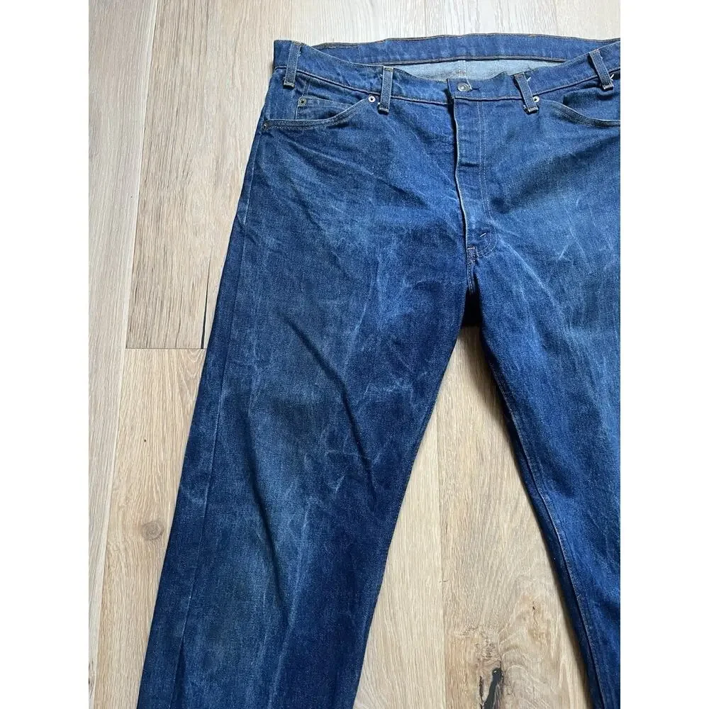 Vintage Levi’s Orange Tab 515 40x32 No Back Patch USA Made Dark Wash Workwear